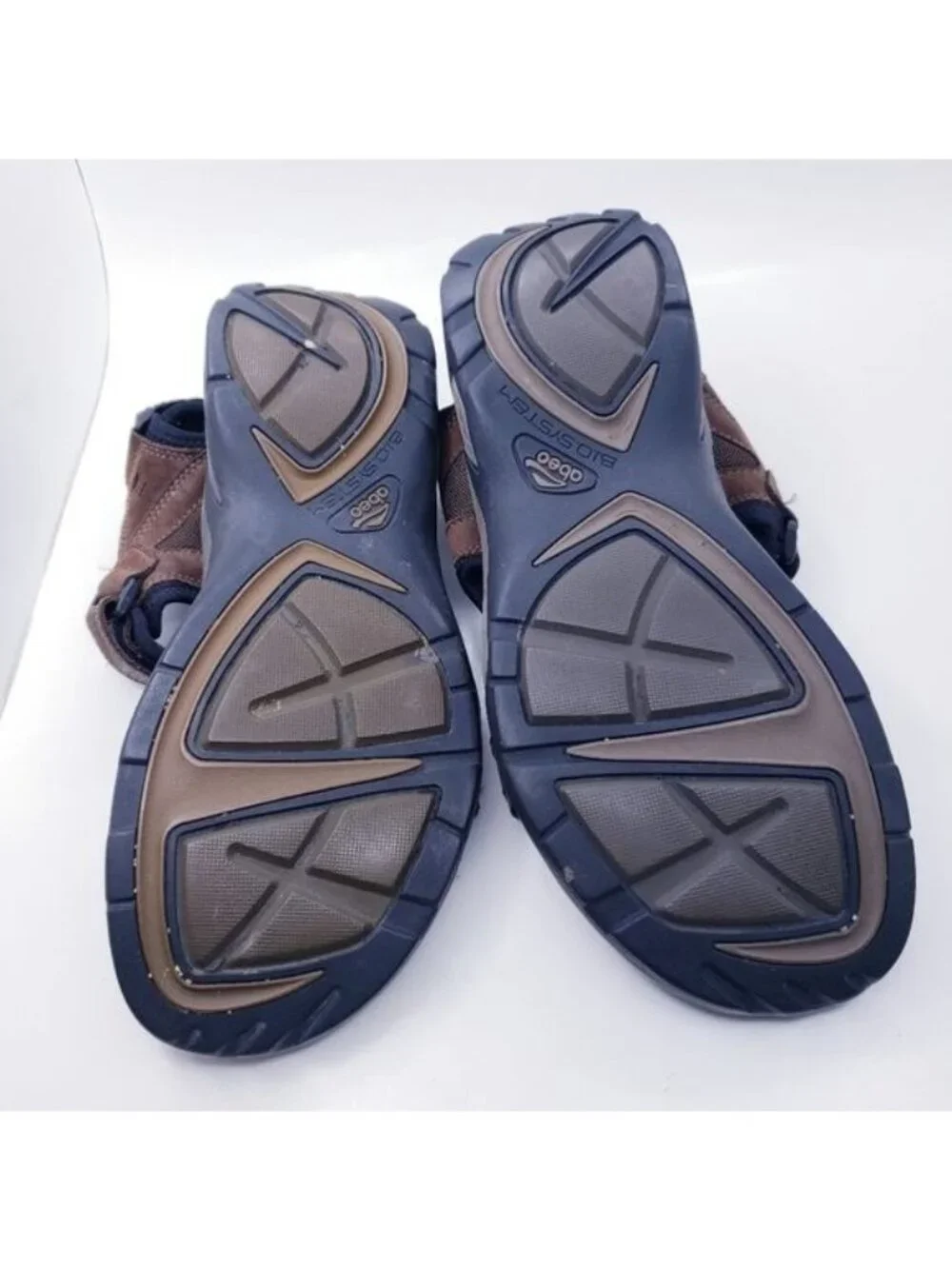 Abeo Davenport Biosystem Brown Trail Hiking Comfort Sandals Men's Size 9